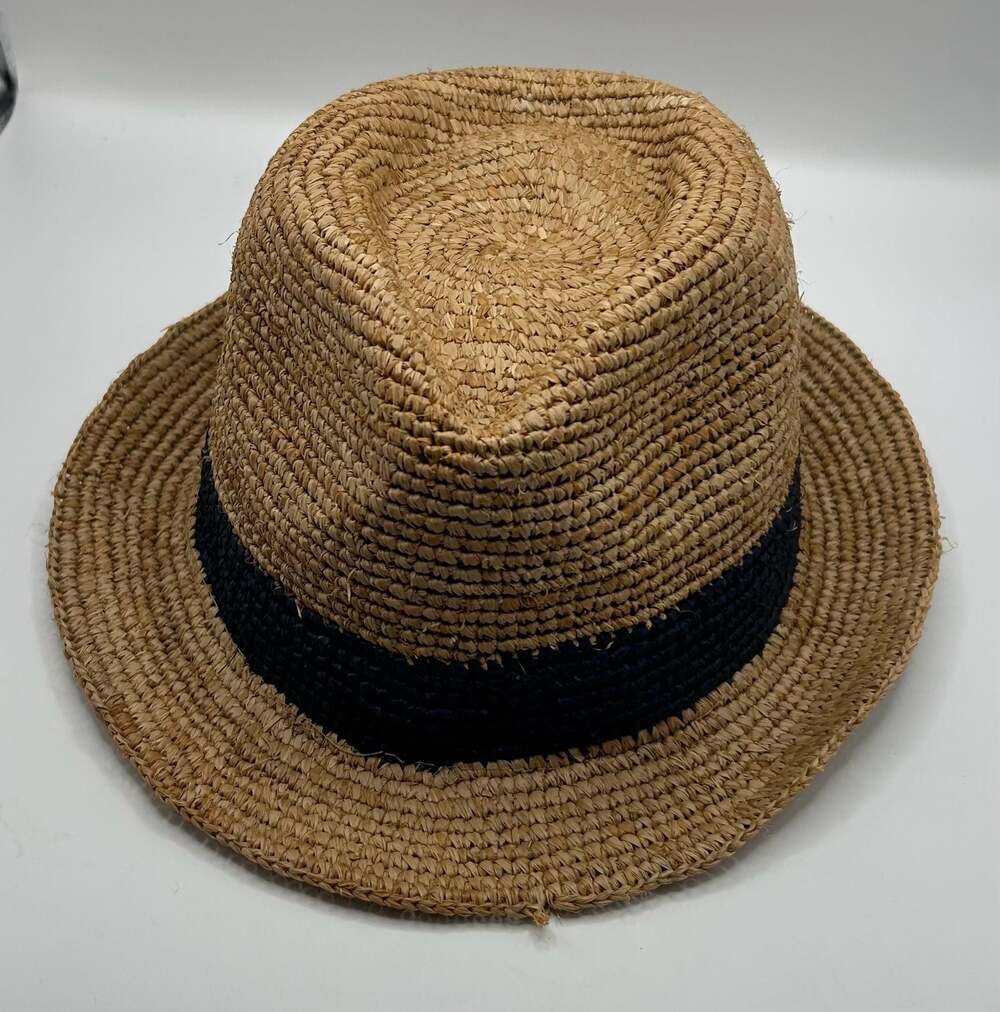 Gap Straw Fedora Hat Size L/XL 60cm